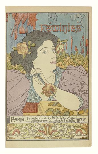 (CURIOSA.) Uzanne, Octave. Féminies: huit chapitres inédits dévoués a la Femme, à lAmour, à la Beauté.